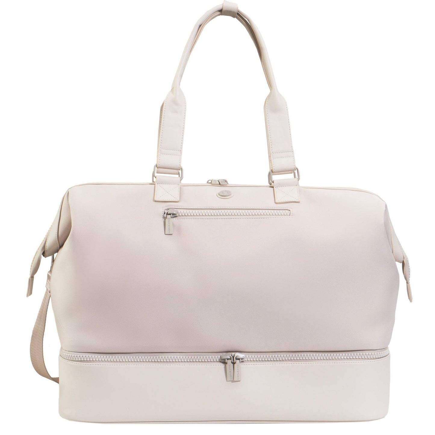 Max Studio Sport Nylon & Faux Leather Drop Bottom Duffel Bag