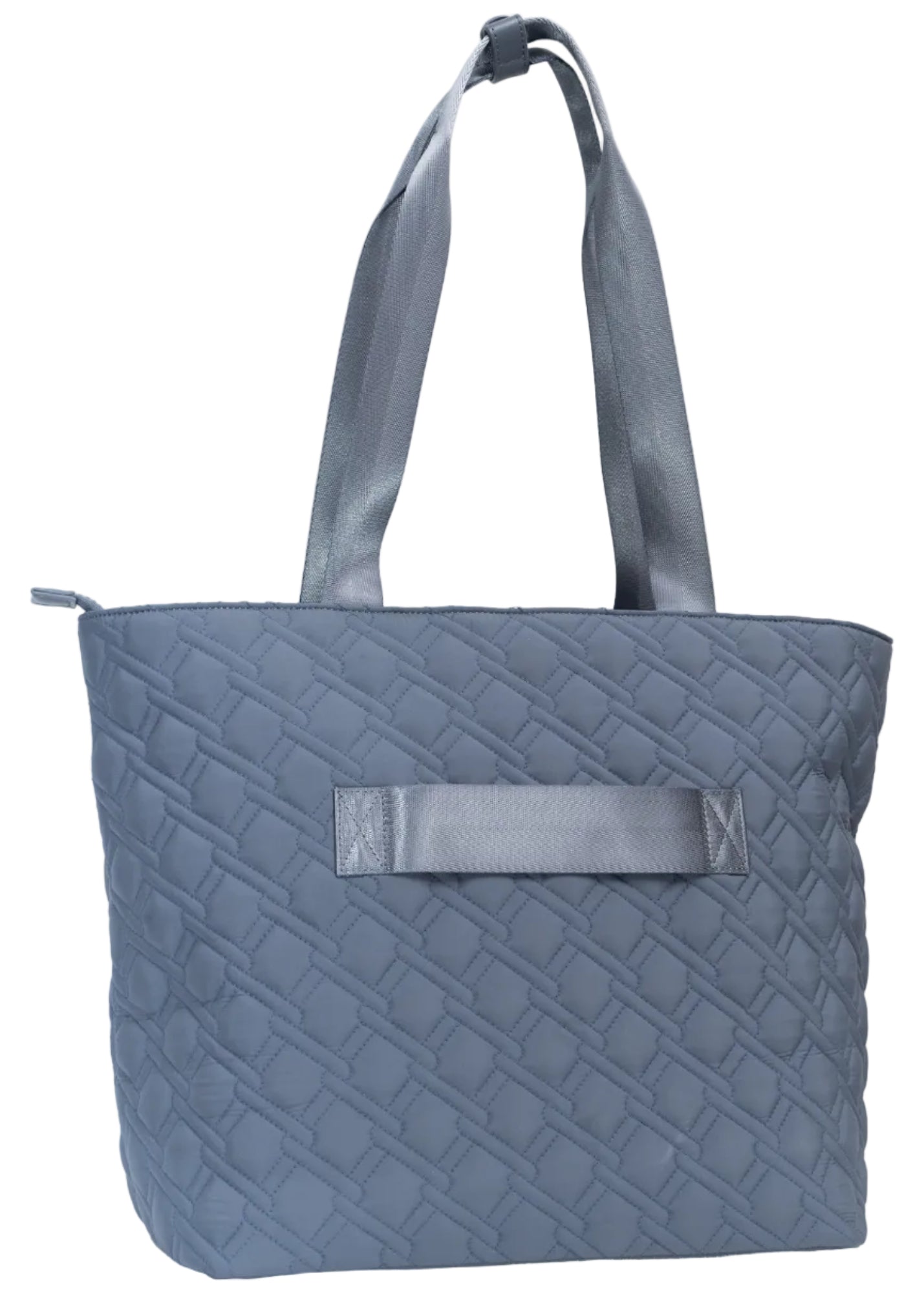 Ellen Tracy 20 Inch Basket Weave Quilted Nylon Large Travel Workbook Tote Bag