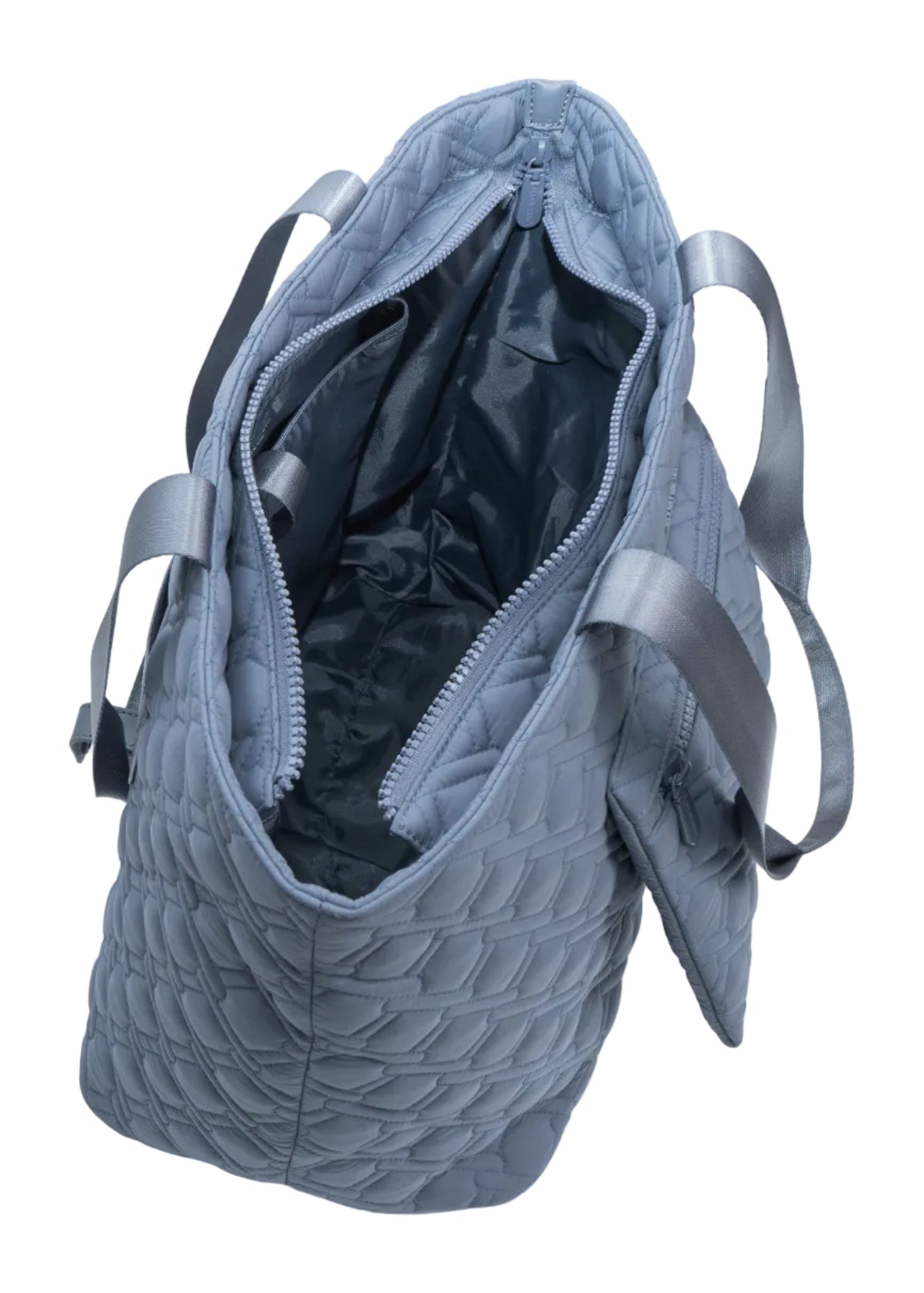 Ellen Tracy 20 Inch Basket Weave Quilted Nylon Large Travel Workbook Tote Bag