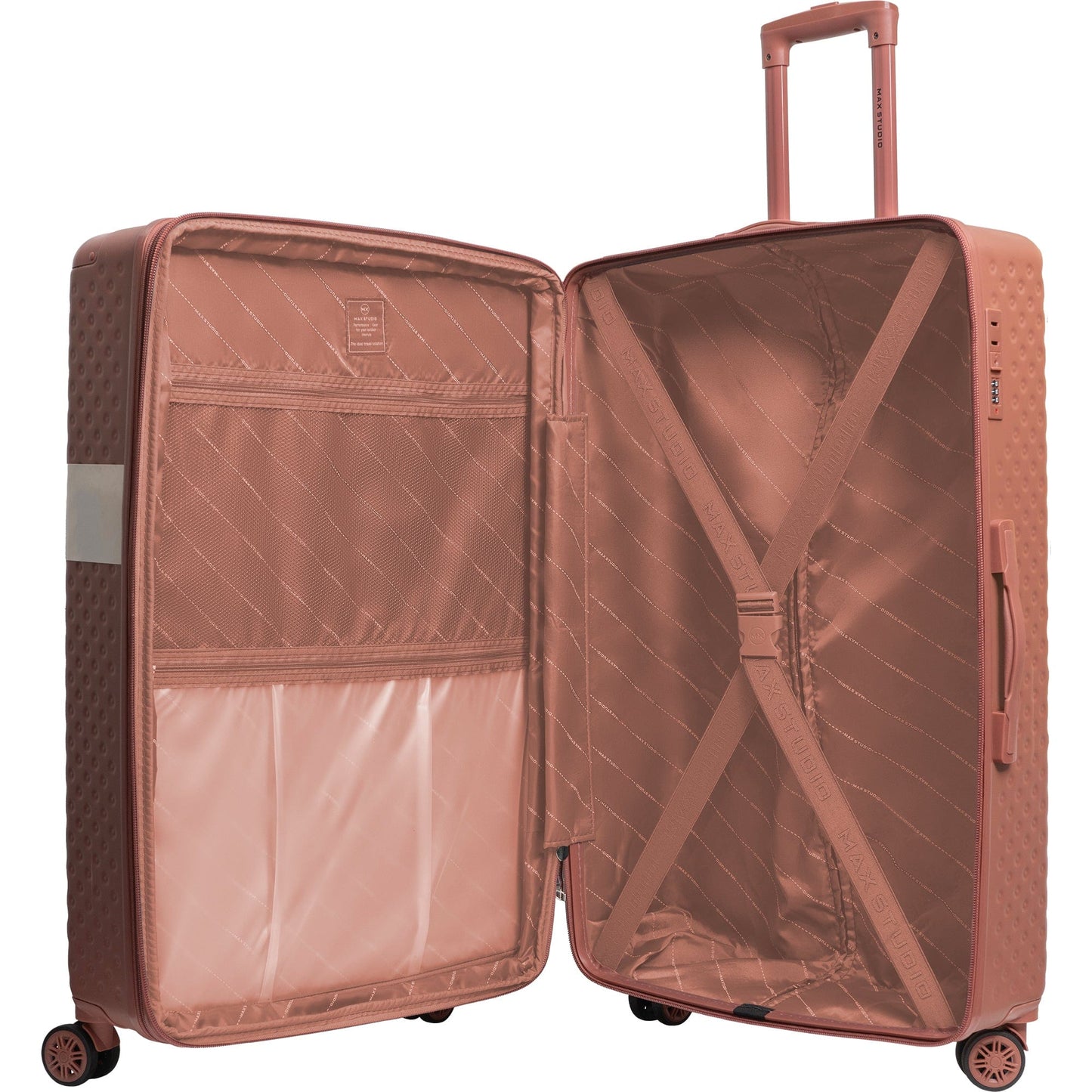 Max Studio Tonal Tufted ABS 2-Piece Hard-Sided Luggage Set