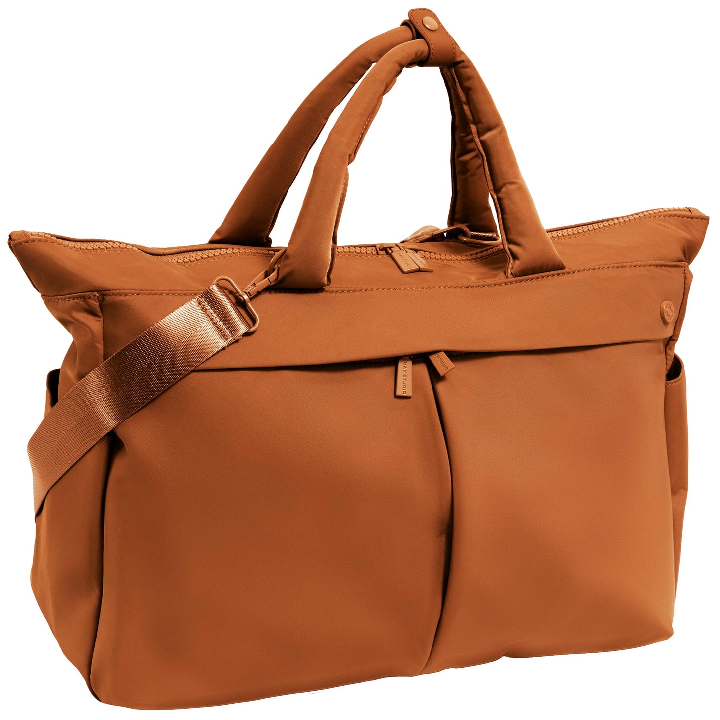 Max Studio The Sylvia 21 Inch Twill Nylon Double Handle Weekender Duffle