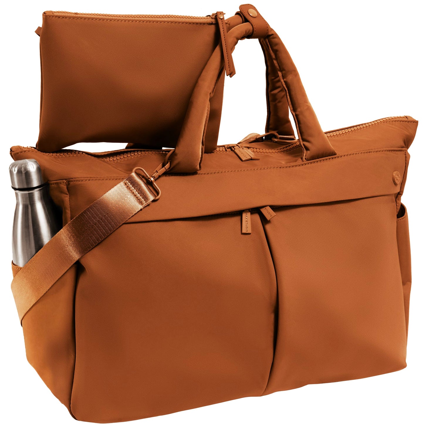 Max Studio The Sylvia 21 Inch Twill Nylon Double Handle Weekender Duffle