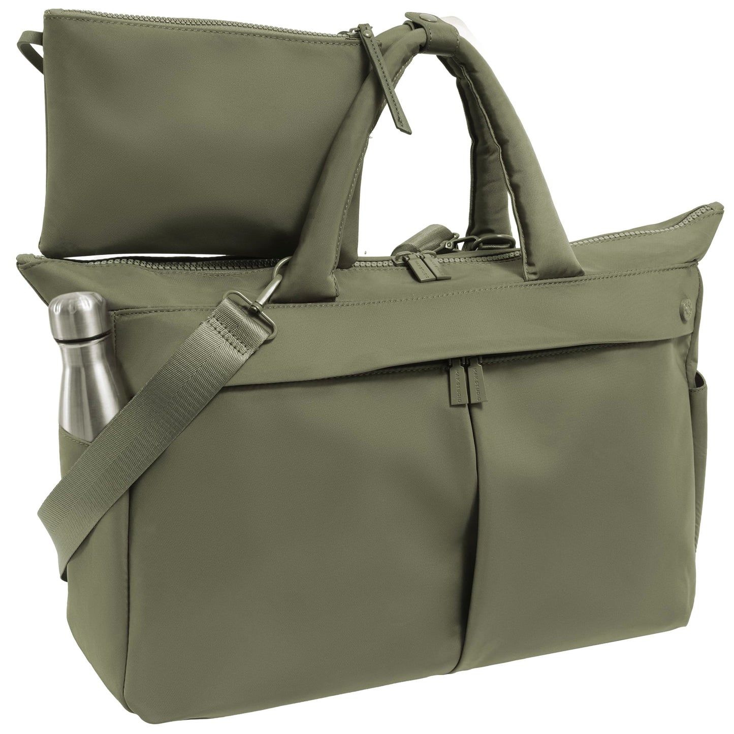 Max Studio The Sylvia 21 Inch Twill Nylon Double Handle Weekender Duffle