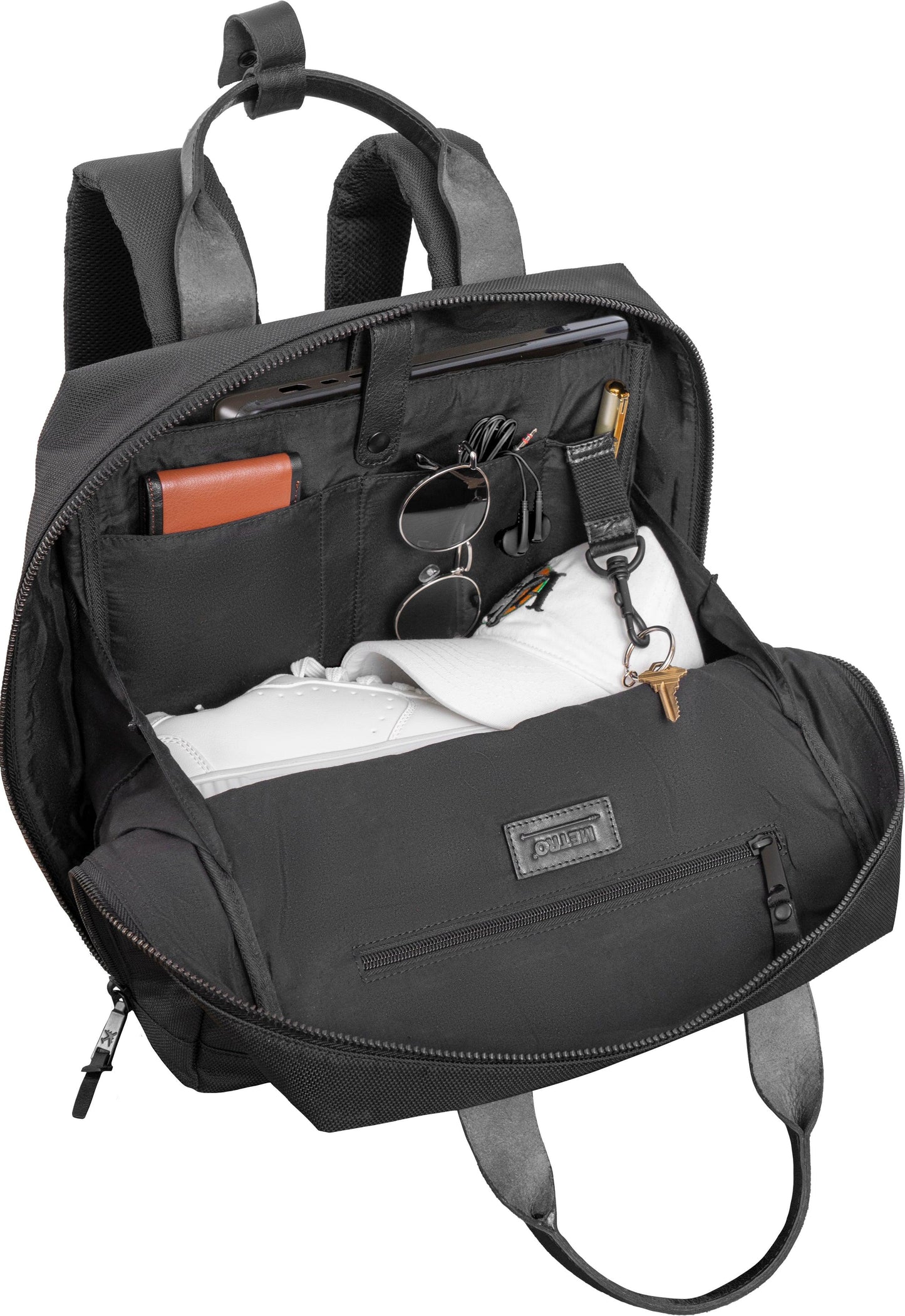 Boarding Pass The 18” Metro 1680 Denier Nylon Backpack -Black