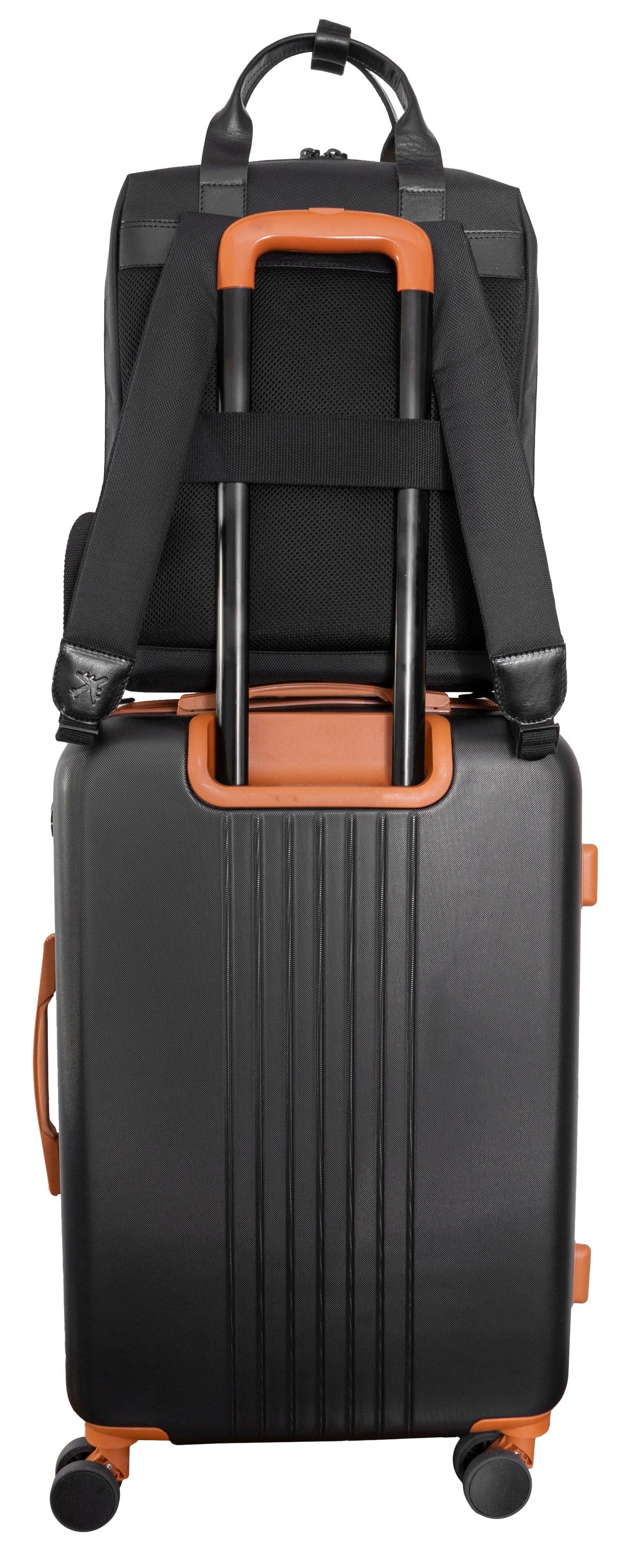 Boarding Pass The 18” Metro 1680 Denier Nylon Backpack -Black