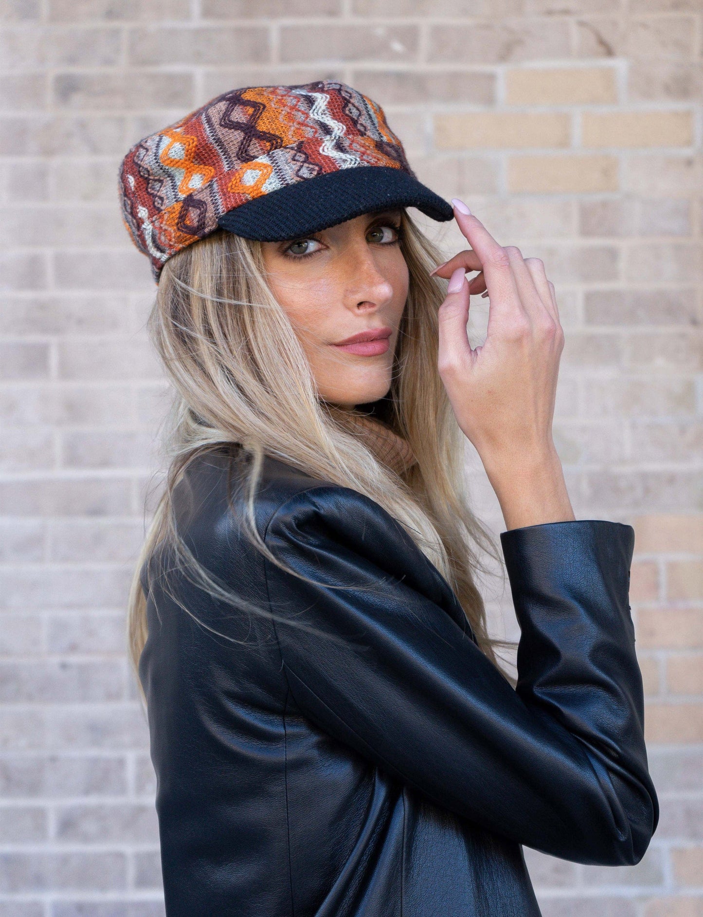 Magid Geometric Print Cadet Cap