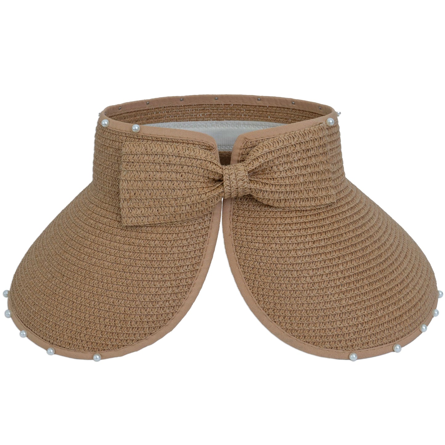 Magid Pearl Brim Roll Up Straw Visor