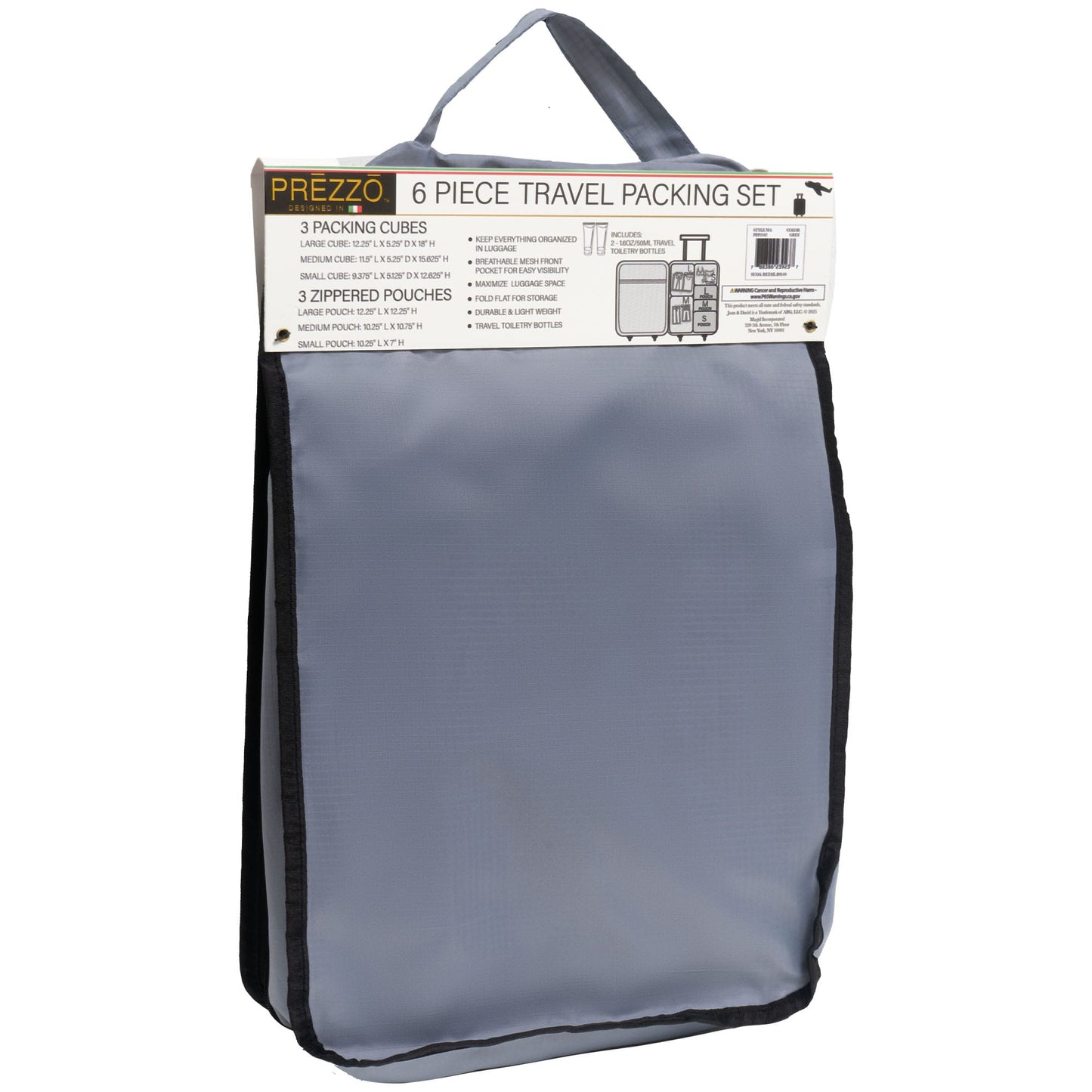 Prezzo Travel Packing Set 6 Piece